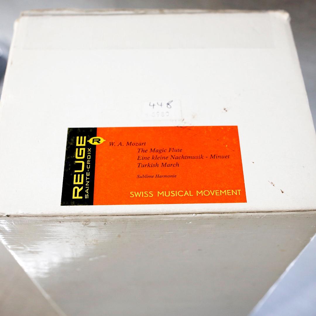 リュージュ 最高級 オルゴール クリスタル １４４弁 モーツァルト ３曲