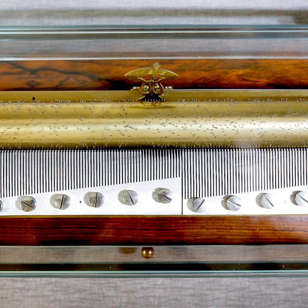 リュージュ 最高級 オルゴール クリスタル １４４弁 モーツァルト ３曲