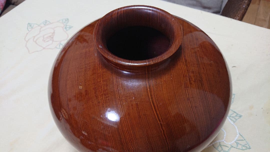 [天然]屋久杉使用 壺 屋久杉花台セット