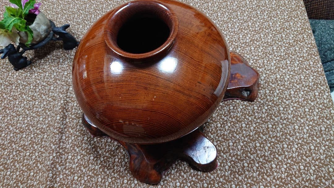 [天然]屋久杉使用 壺 屋久杉花台セット