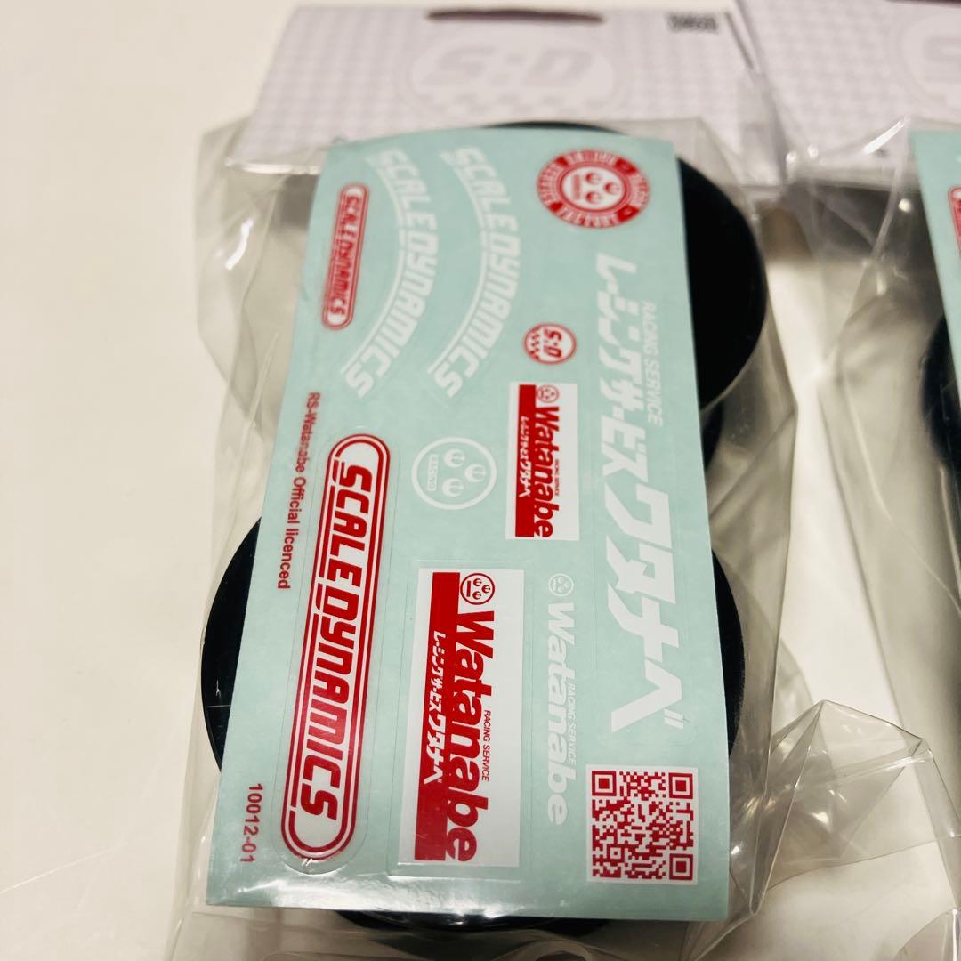 新品 スケールダイナミクス ワタナベホイール 小径 ブラック 4本セット