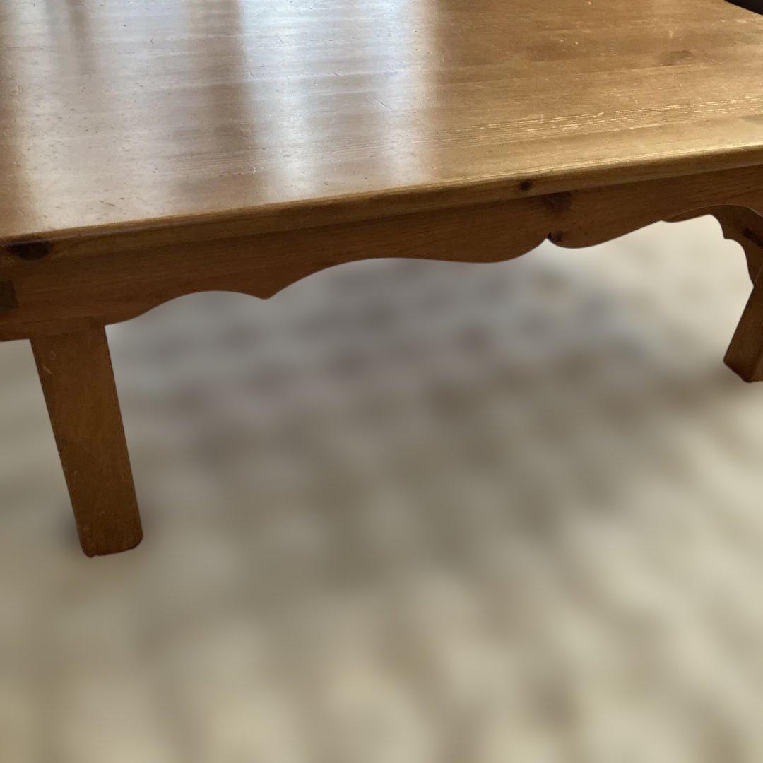 アメリカンカントリー調　パイン材　　折りたたみ式テーブル