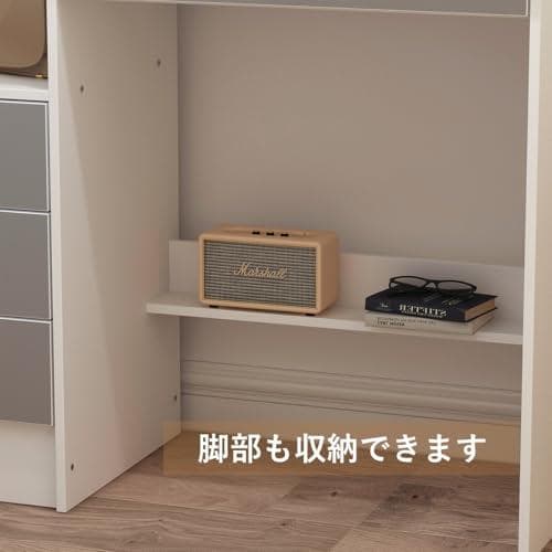 Timechee ドレッサー セット コンパクト ミラー 幅80×奥行40×高*