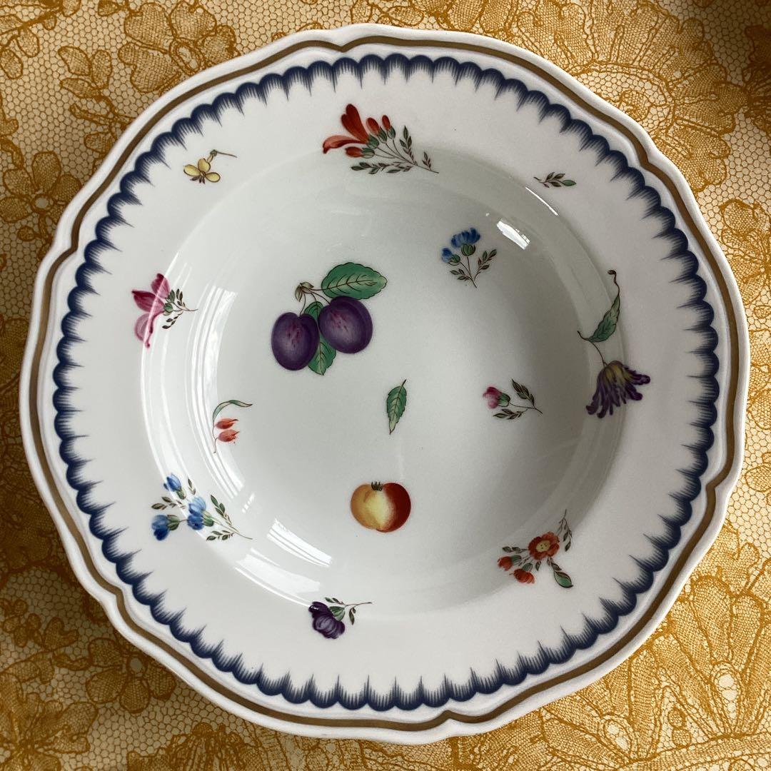 《Richard Ginori イタリアンフルーツ》スープ皿20cm6枚　希少
