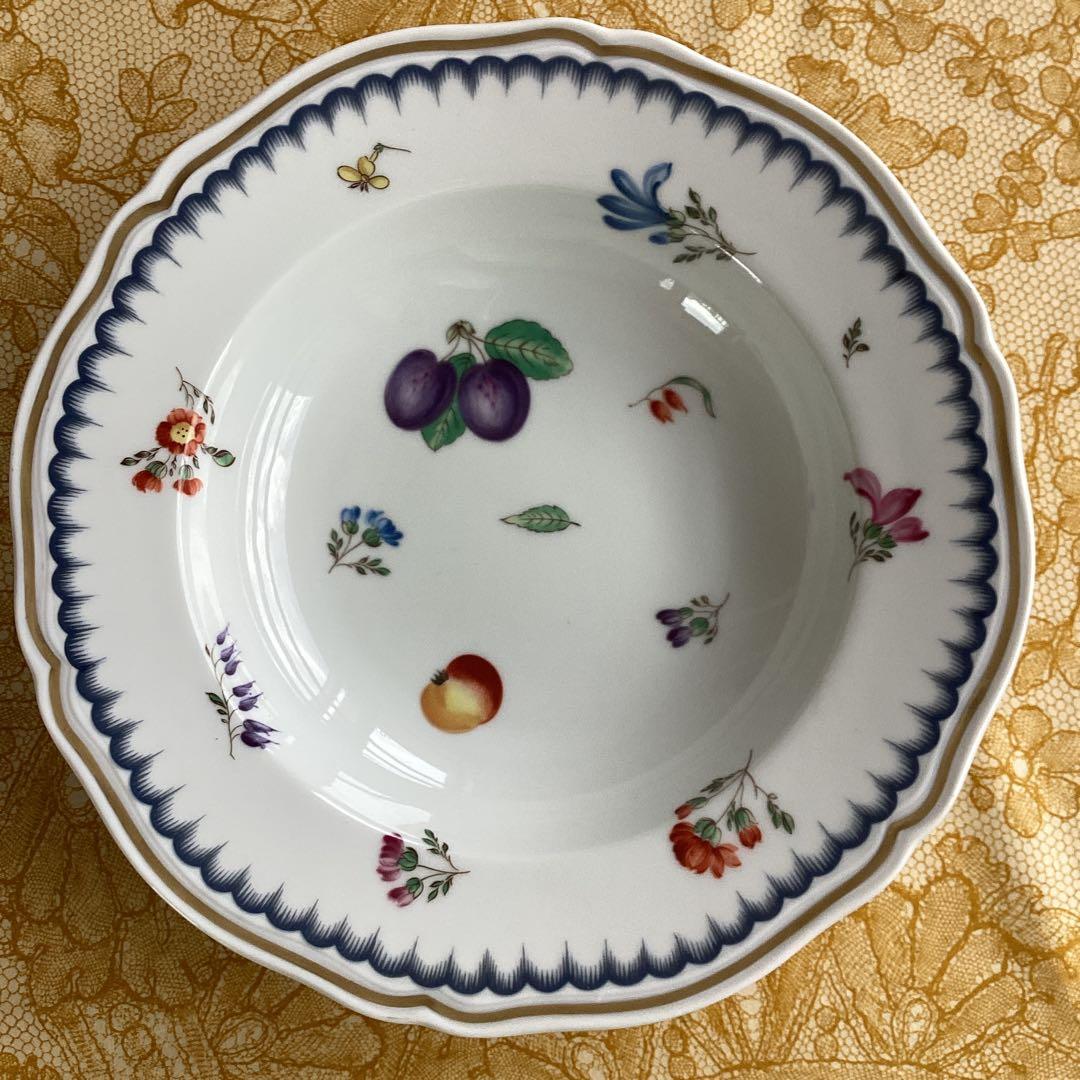 《Richard Ginori イタリアンフルーツ》スープ皿20cm6枚　希少