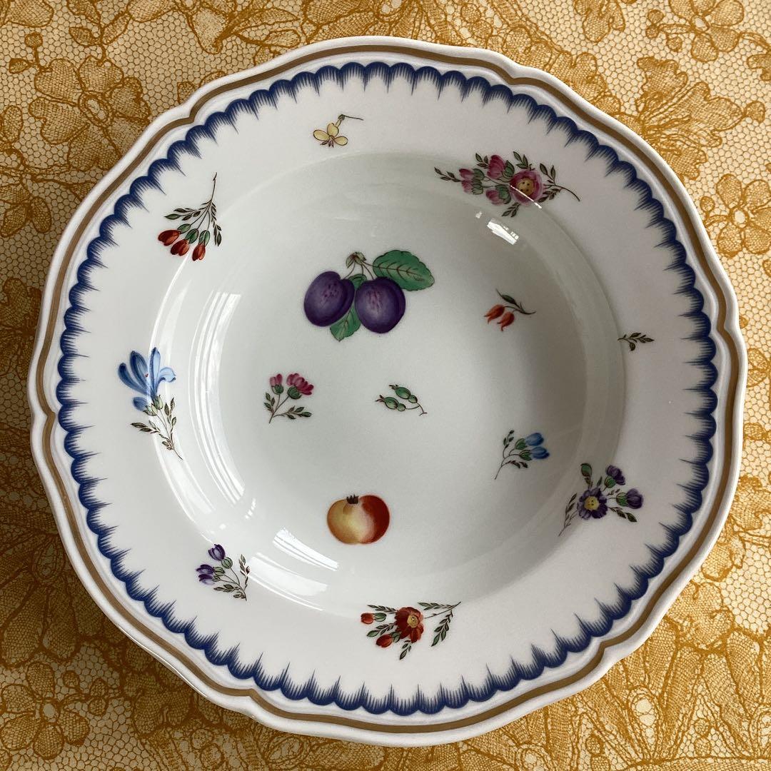 《Richard Ginori イタリアンフルーツ》スープ皿20cm6枚　希少