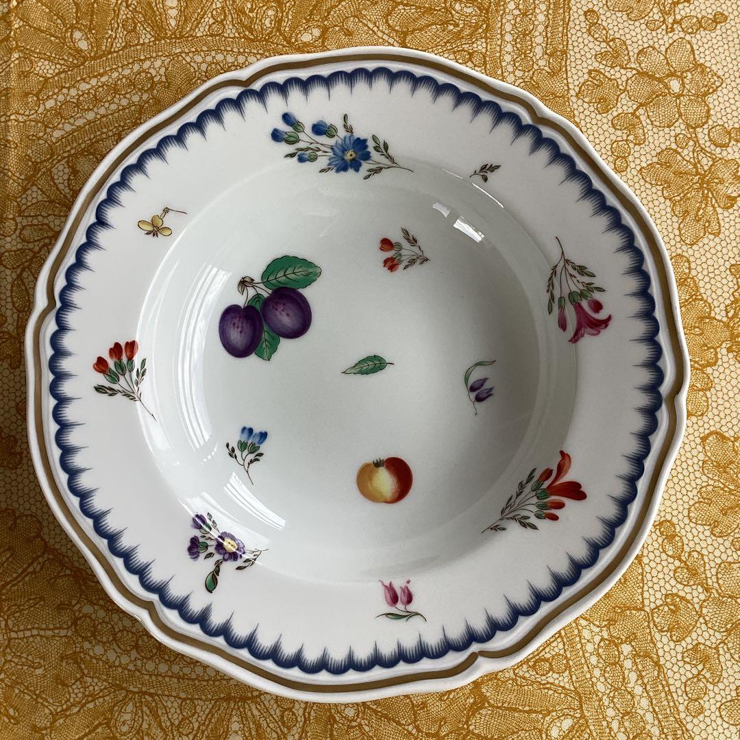 《Richard Ginori イタリアンフルーツ》スープ皿20cm6枚　希少