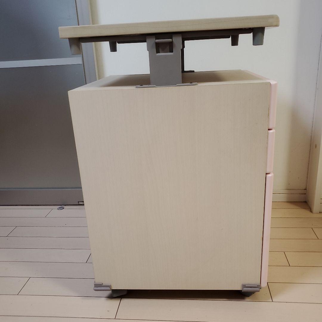 ☆コイズミデスク☆学習家具　袖机　ワゴン　ピンク　小学　中学　高校　ハート