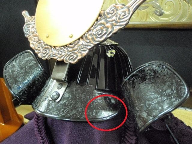 2千円値下！大越忠保作◆展示新品特価♪◆50巾 上杉謙信 収納兜飾り 五月人形◆