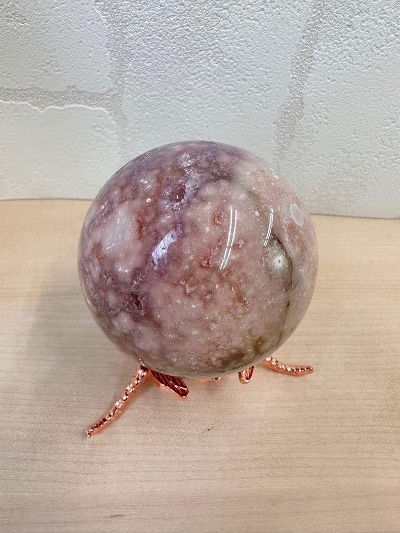高品質　ピンクアメジスト　アメジスト　パープルピンク　スフィア