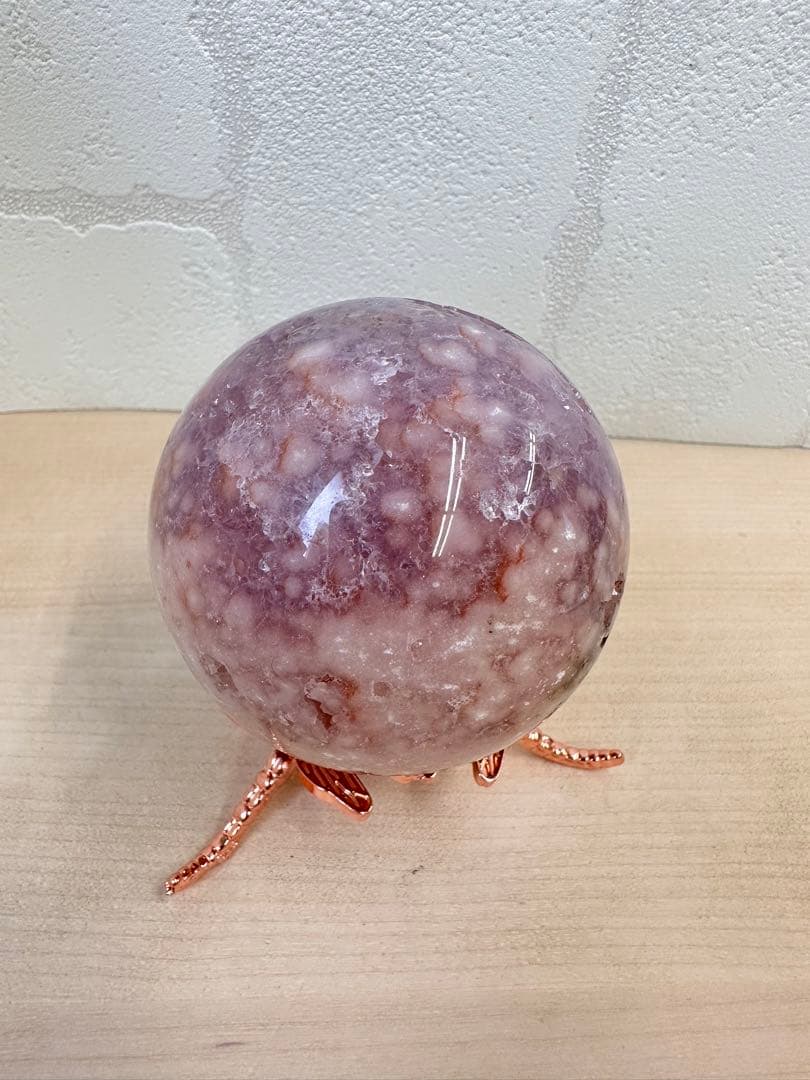 高品質　ピンクアメジスト　アメジスト　パープルピンク　スフィア
