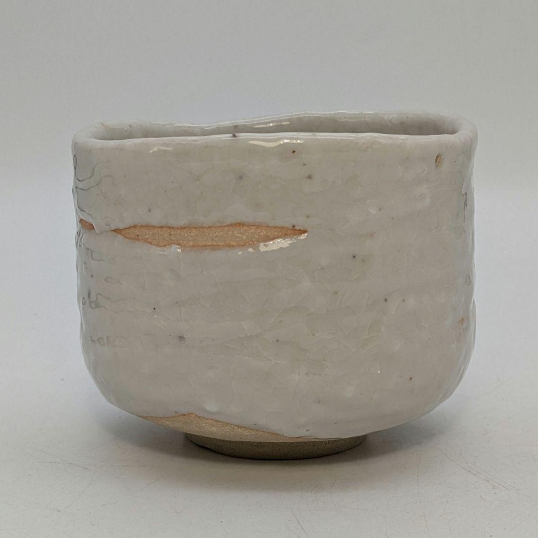 岡本欣三 絵志野茶盌 共箱共布栞 抹茶碗 抹茶茶碗 茶道具