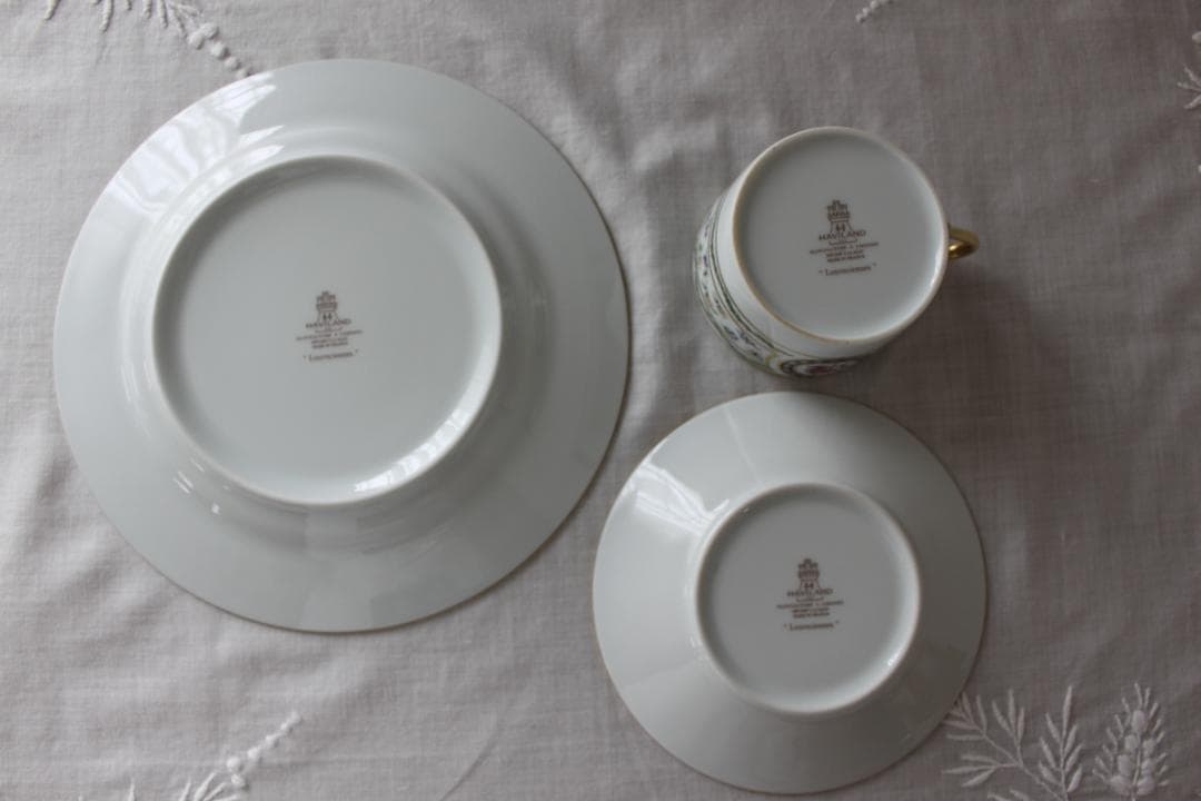 HAVILAND LIMOGES Louveciennes トリオ