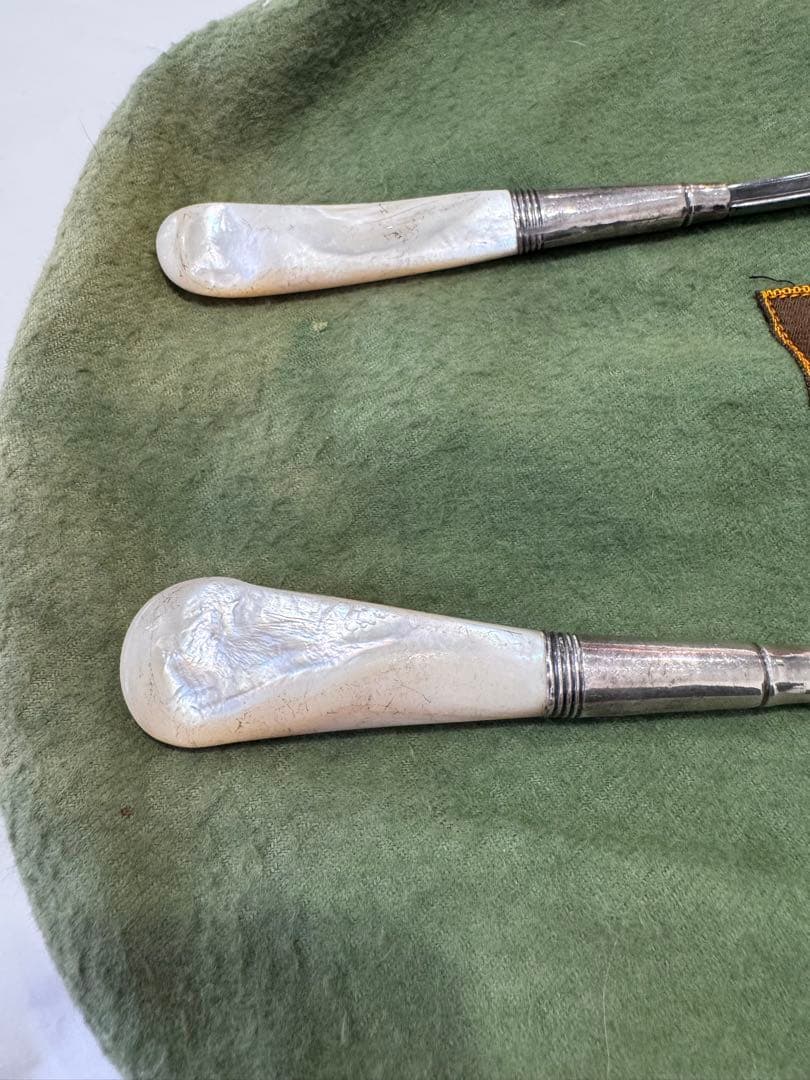 銀　sterling Tiffany & Co. 袋付き 白蝶貝　カトラリー