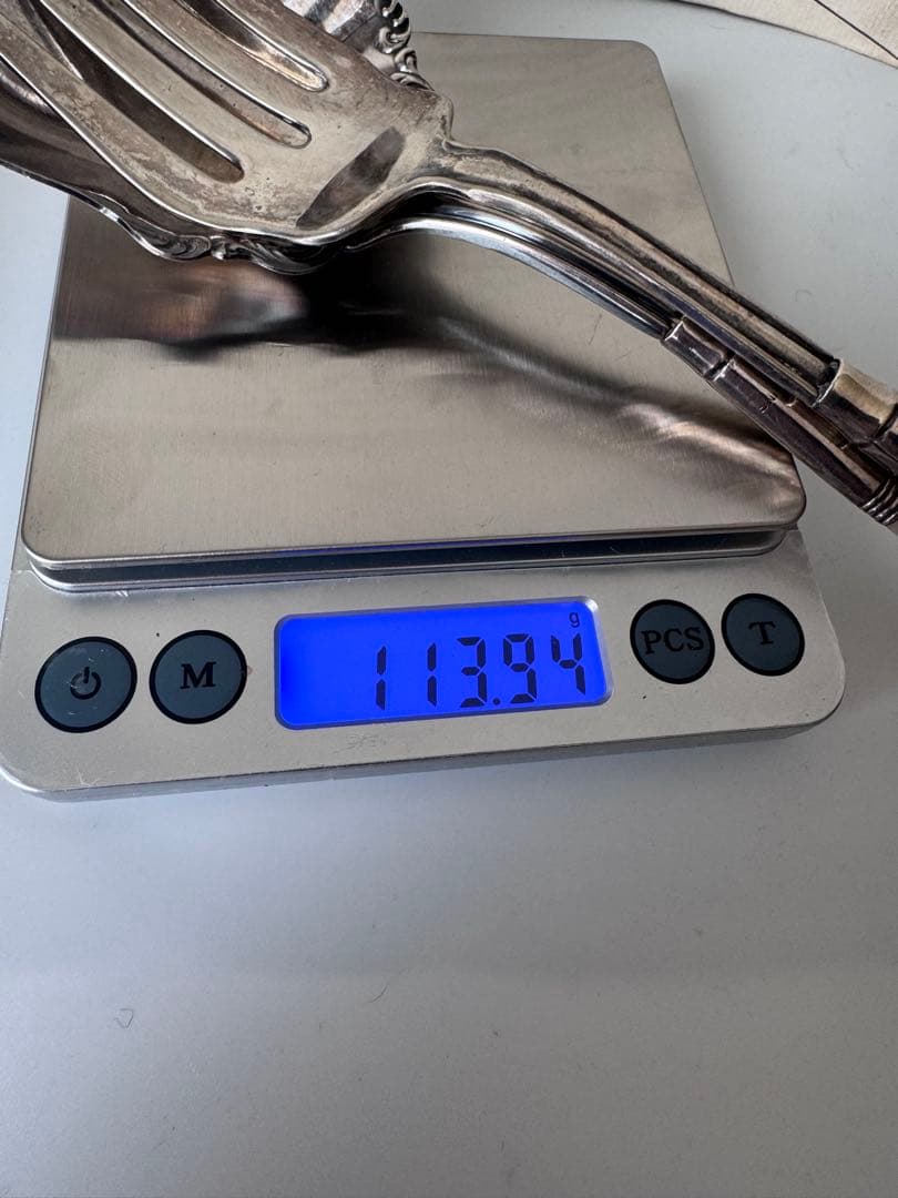 銀　sterling Tiffany & Co. 袋付き 白蝶貝　カトラリー