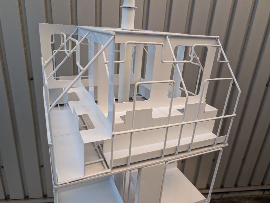 回転式スチール本棚　メタルラック　キャスター付き