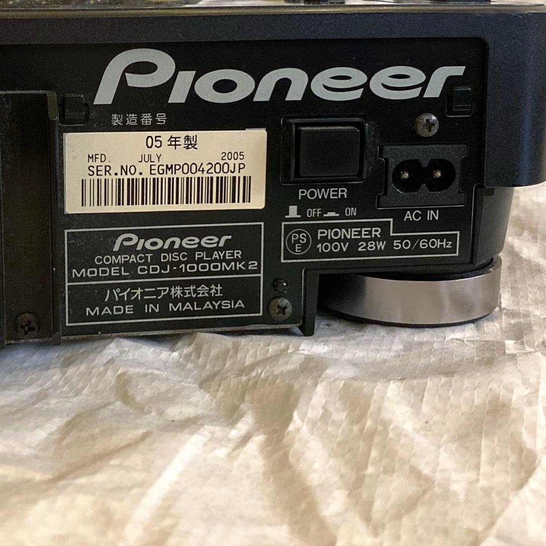 Pioneer CDJ-1000MK2 パイオニアCDJ中古2台セット DJ機材