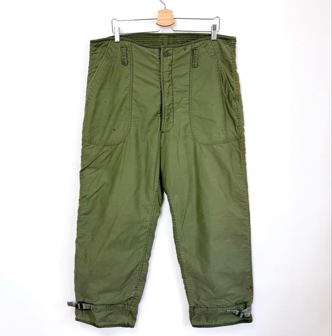 希少 70s 米軍 アルファ社 デッキパンツ ミリタリー 防寒パンツ S8b