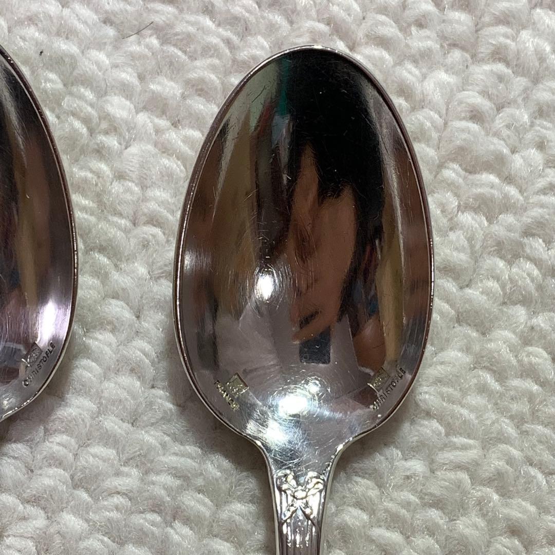 クリストフル　リュバン　コーヒースプーン2本　デザートフォーク1本　カトラリー