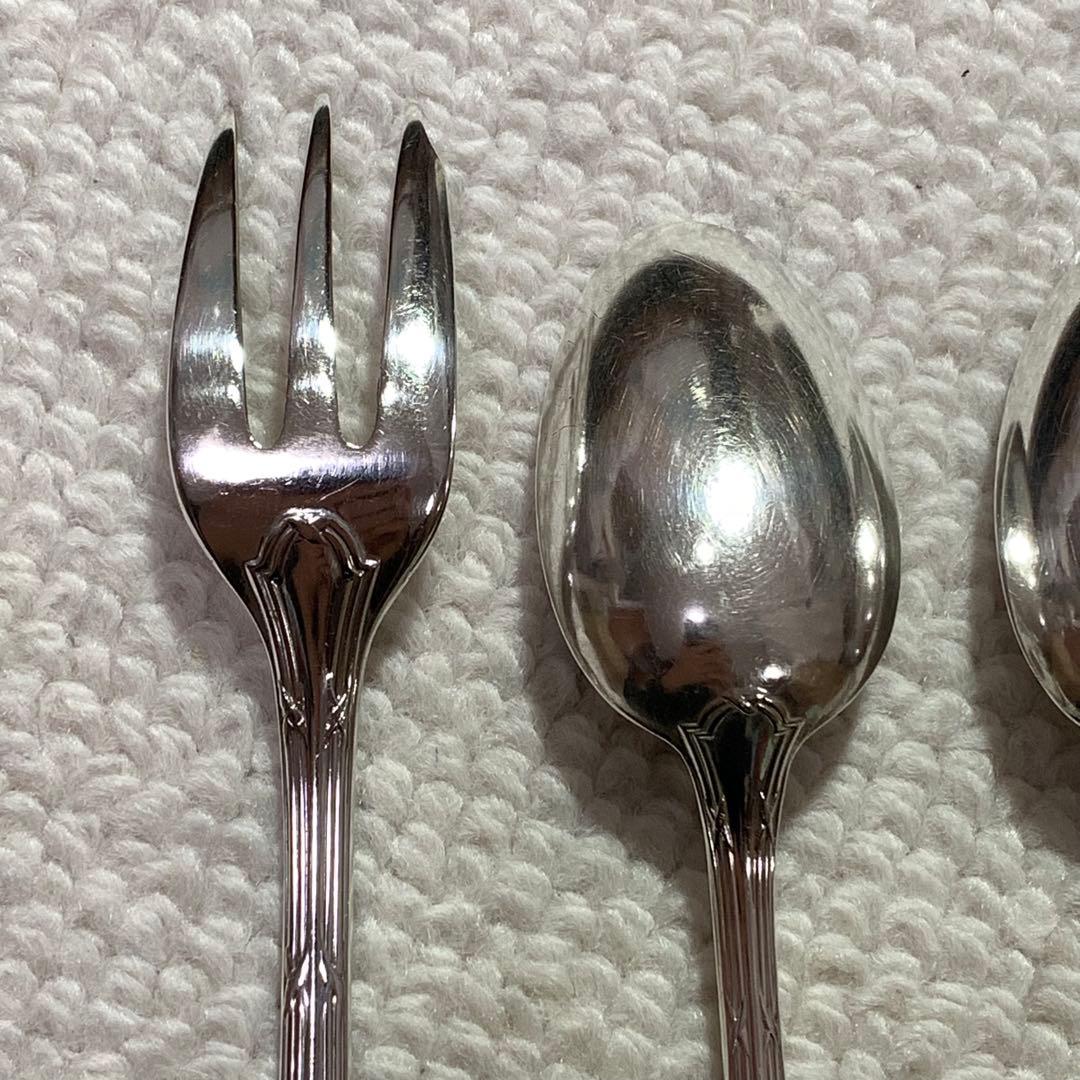 クリストフル　リュバン　コーヒースプーン2本　デザートフォーク1本　カトラリー