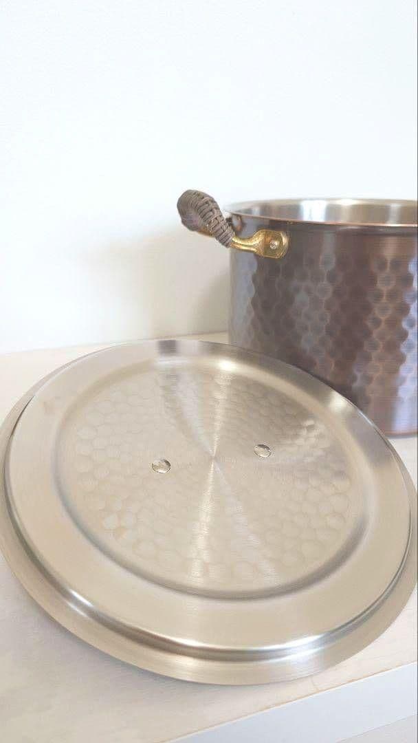 新光金属 COPPER100 HOME WARE 純銅ブロンズ煮込み鍋20cm - メルカリ