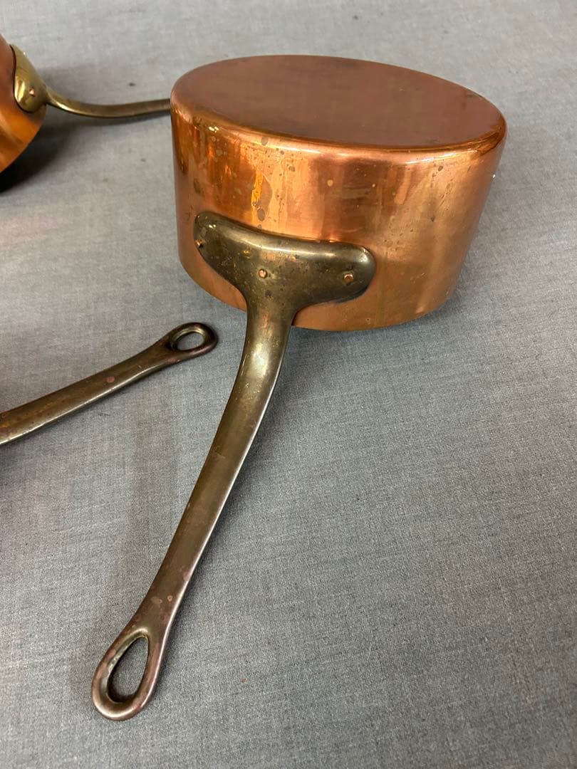 銅製ミニソースパン(持ち手真鍮)6個!