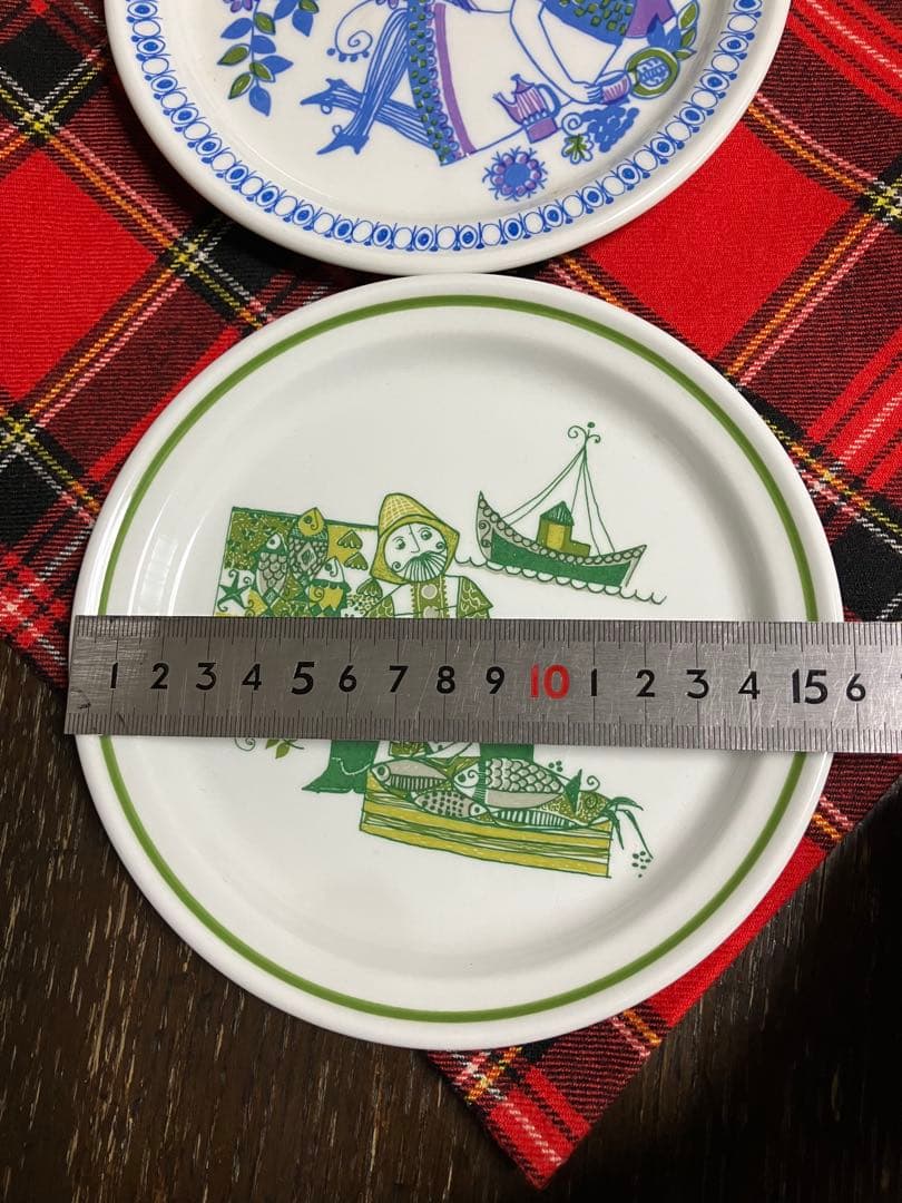 ノルウェー FIGGJO フィッギオ ペアプレート 1960年代