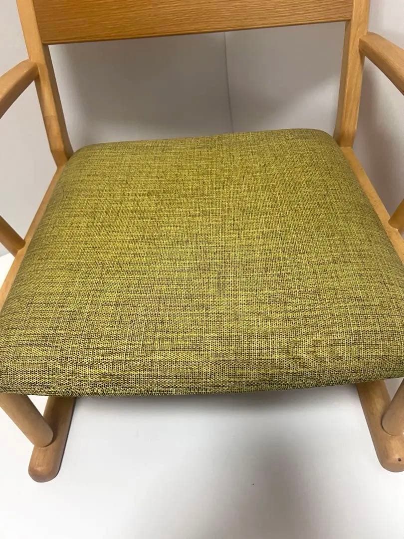 最高級・美品 光製作所 天然木 座椅子 希少色 カーキ 廃盤 アンティーク