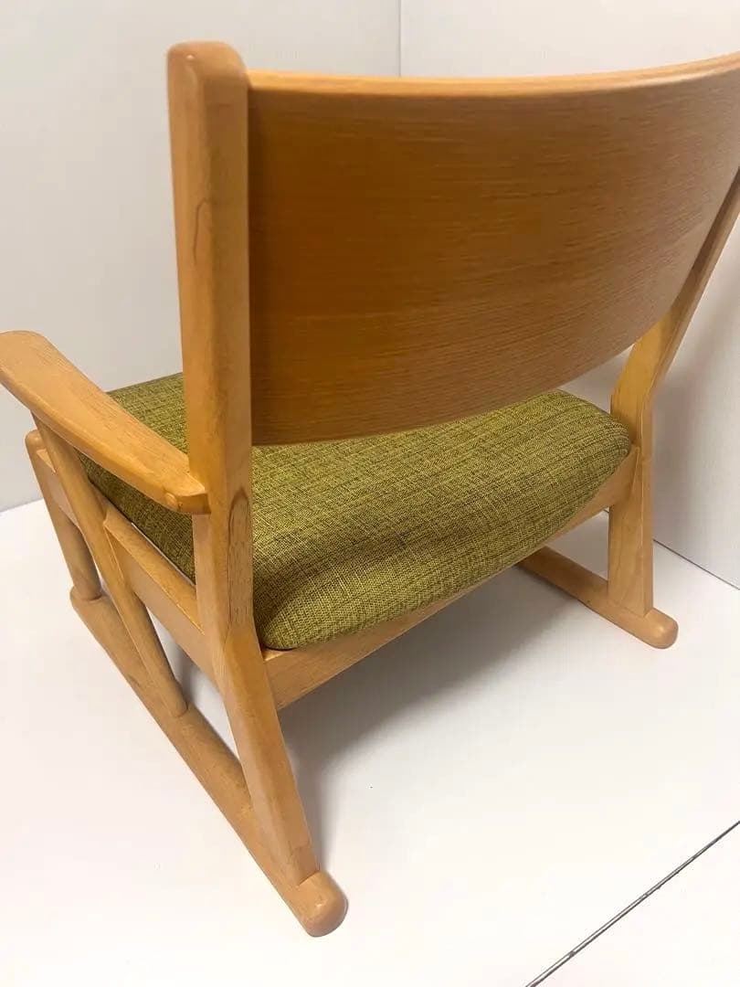 最高級・美品 光製作所 天然木 座椅子 希少色 カーキ 廃盤 アンティーク