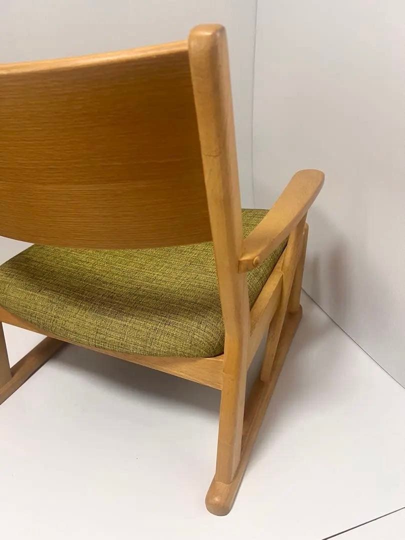 最高級・美品 光製作所 天然木 座椅子 希少色 カーキ 廃盤 アンティーク
