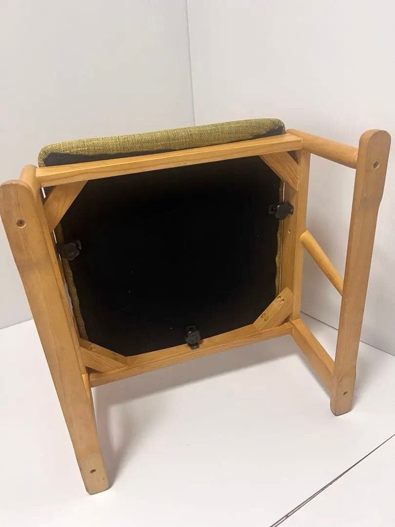 最高級・美品 光製作所 天然木 座椅子 希少色 カーキ 廃盤 アンティーク