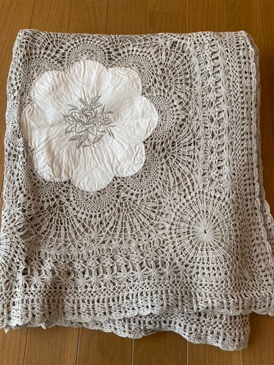 ハンドエンブロイダリー クロッシェ大判クロス