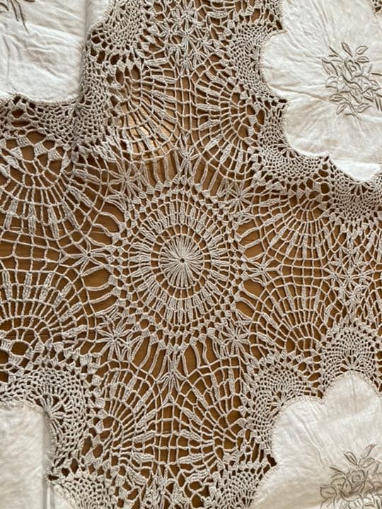 ハンドエンブロイダリー クロッシェ大判クロス