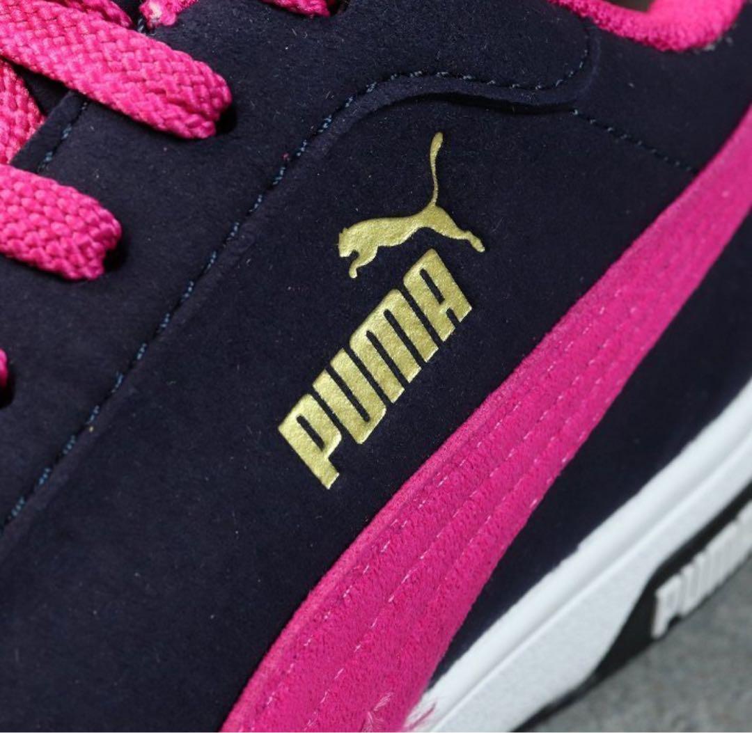 PUMA 安全靴 ネイビー/ピンク