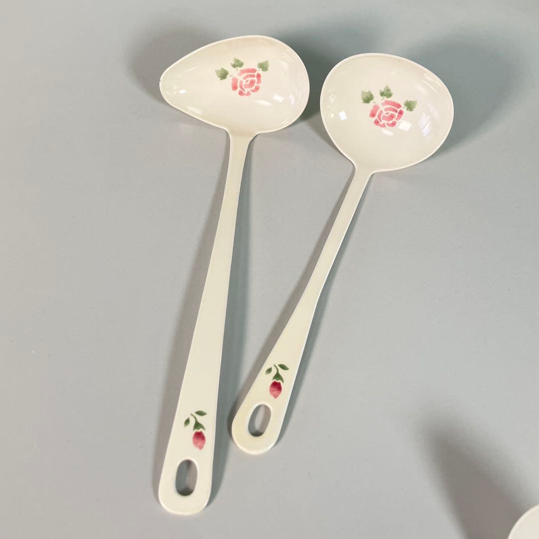 Manyマニーローズ　ホーロー調理器具5個セット✨