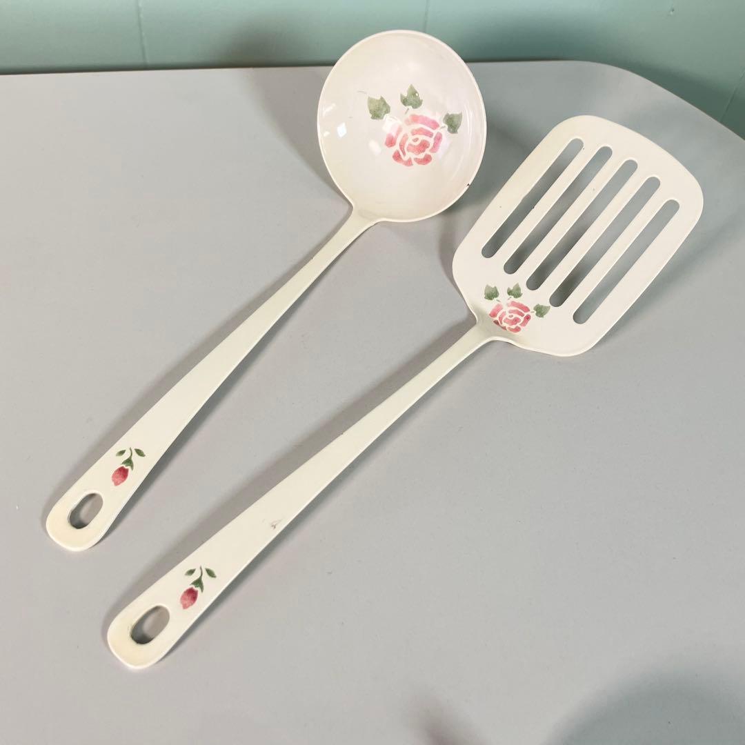 Manyマニーローズ　ホーロー調理器具5個セット✨