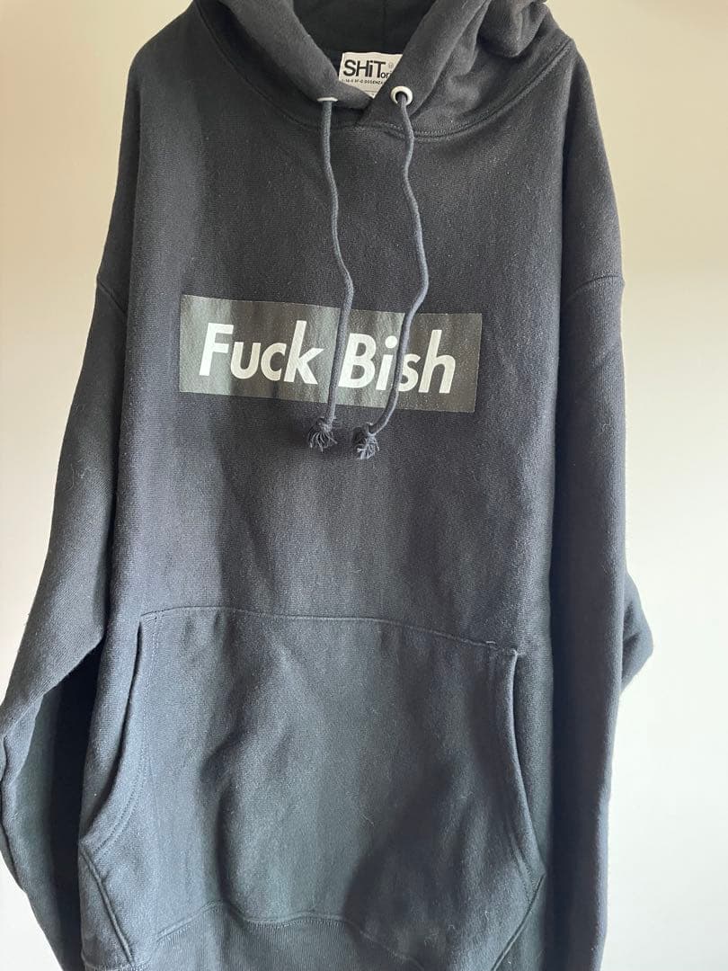 Fuck Bish パーカー フーディ XLサイズ 黒 Champion - メルカリ