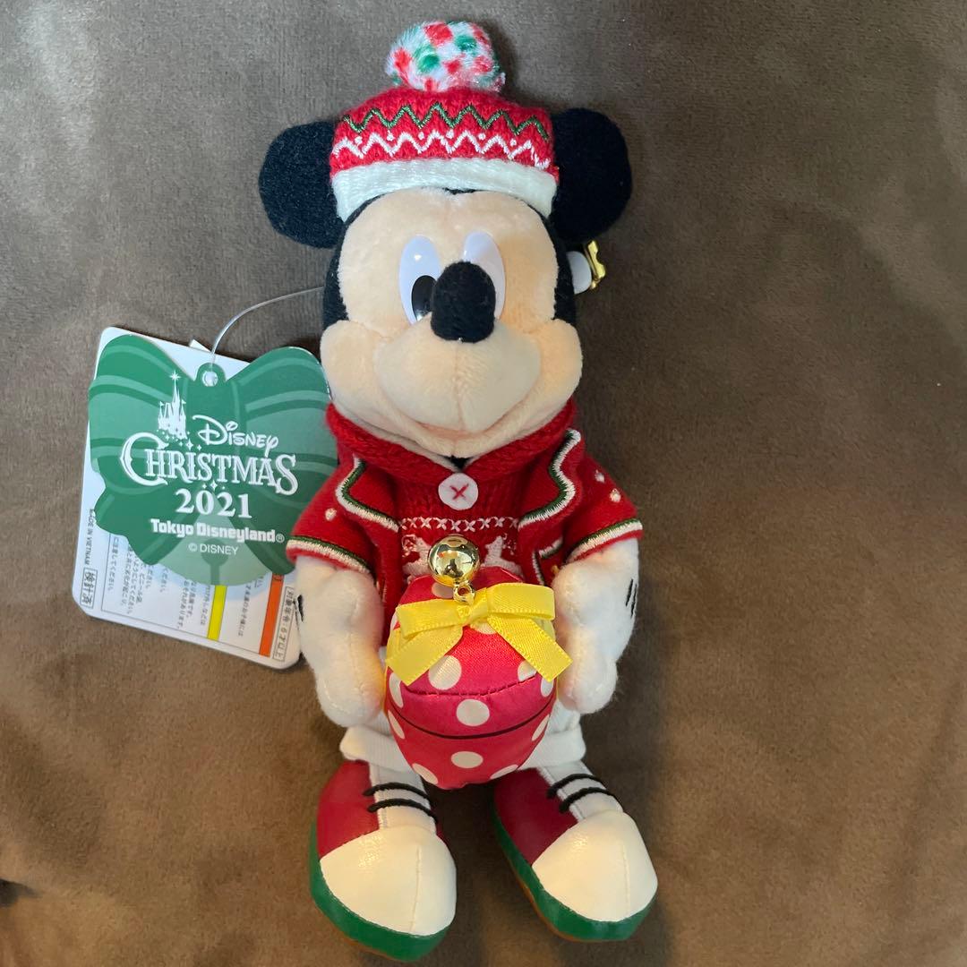 東京ディズニーランド クリスマス2021 ミッキー ぬいぐるみバッジ
