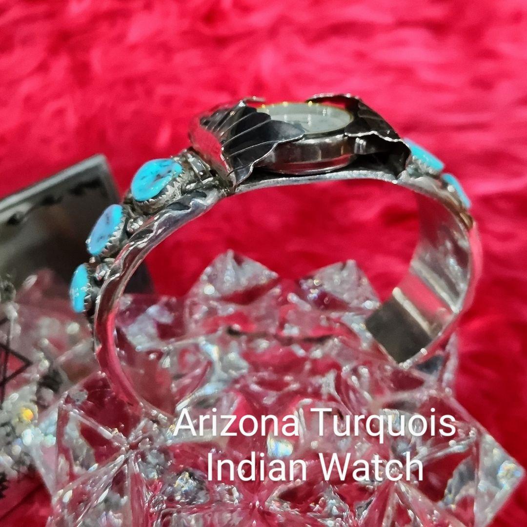 腕時計 Arizona Turquoise Indian Watch Hand Made