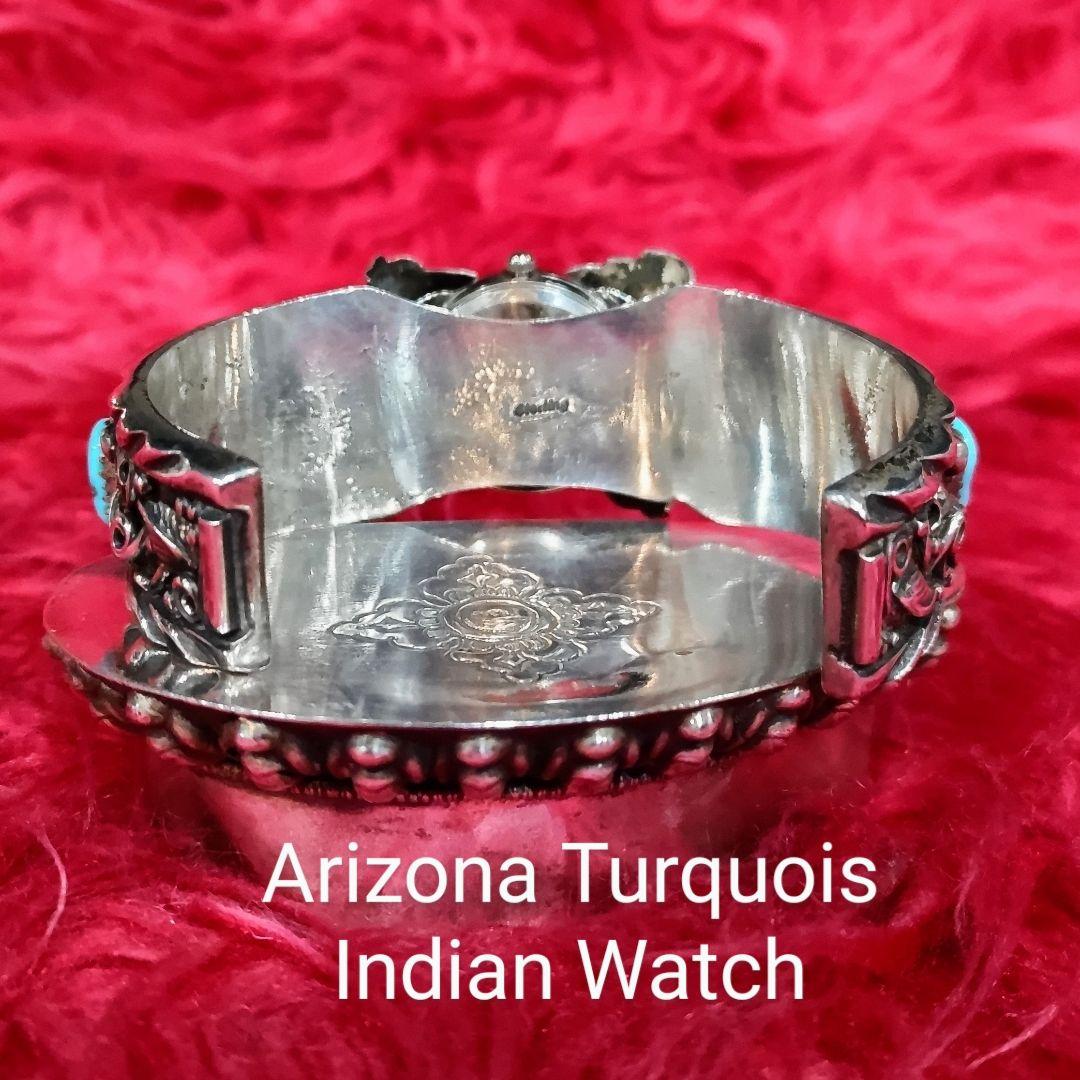 腕時計 Arizona Turquoise Indian Watch Hand Made