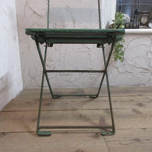 イギリス アンティーク 家具 フォールディングチェア 折り畳み式 英国