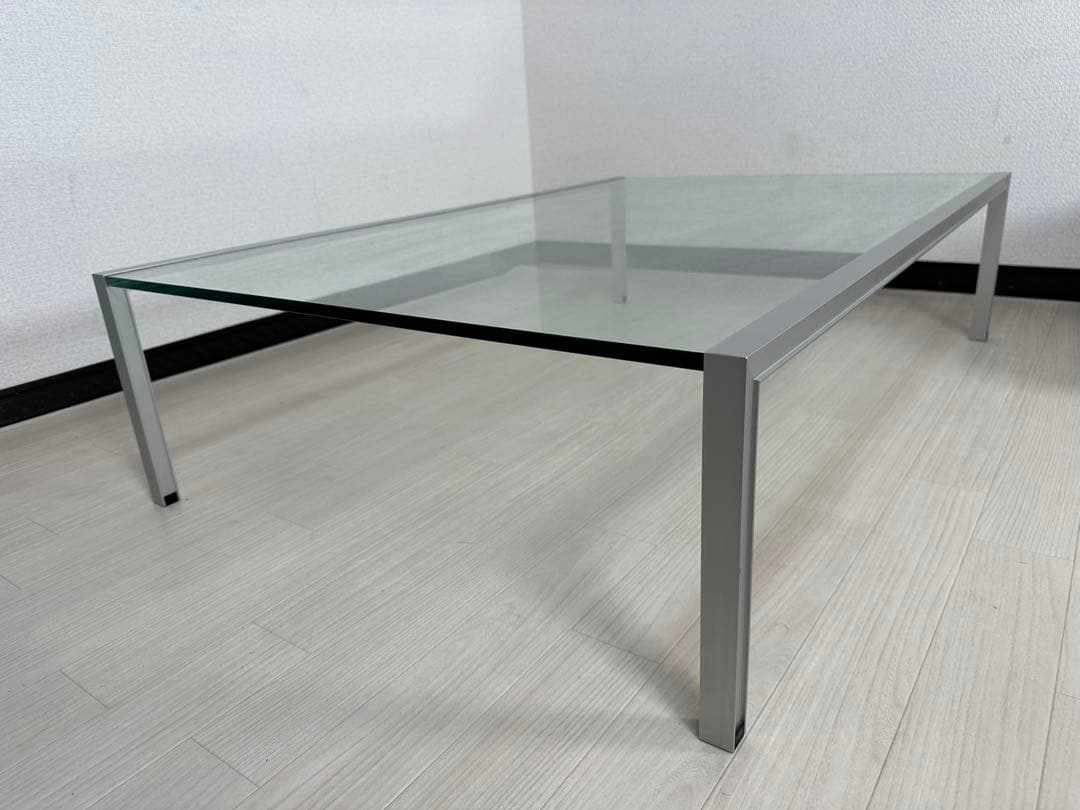 カッシーナ Team by Wellis ガラス センターテーブル※i4※