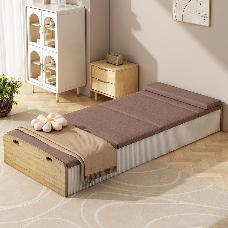 ペーパー折りたたみベッド幅60㎝高さ23㎝組立不要マットレス付き 軽量 通気性