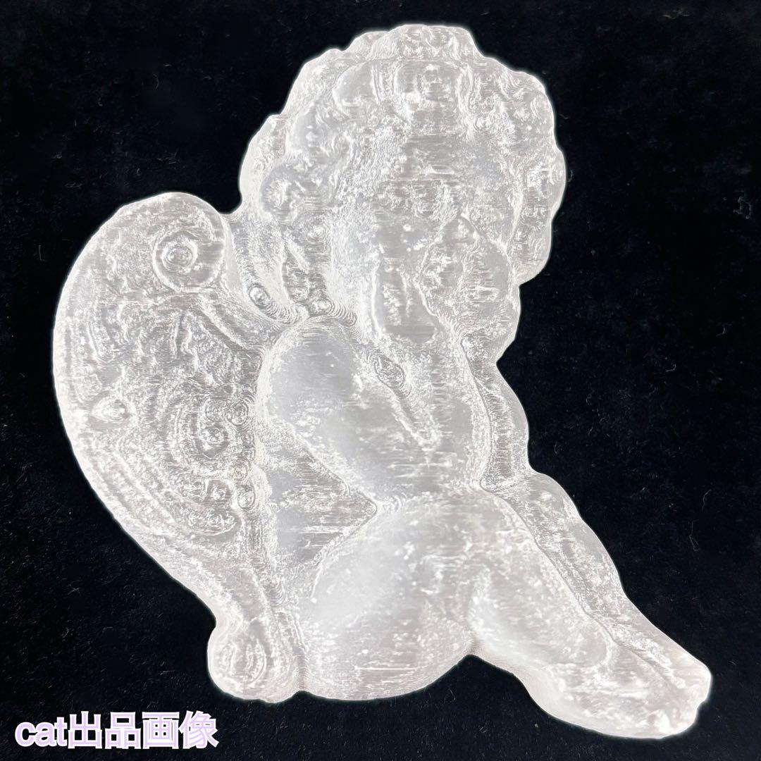 天然石 アメジスト セレナイト 天使 エンジェル 女神 パワーストーン 置物