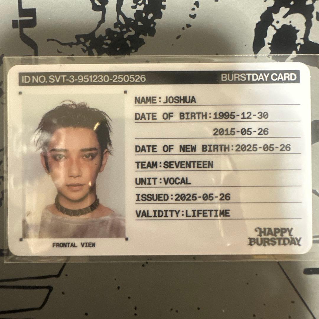 SEVENTEEN BURSTDAY ジョシュア IDカード トレカ セブチ - メルカリ