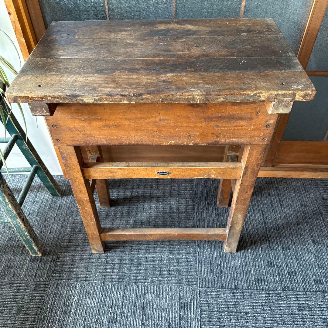 学校机&椅子セット　昭和レトロ　　　ヴィンテージ