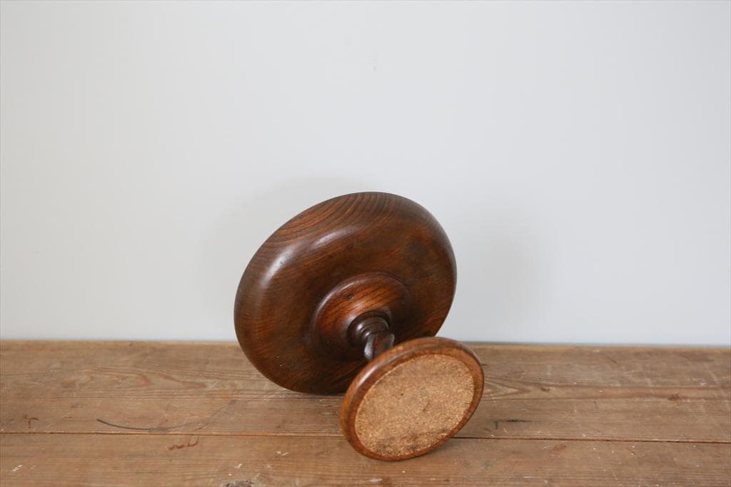 英国アンティーク木製コンポート/ケーキスタンド/コンポティエ(84-247