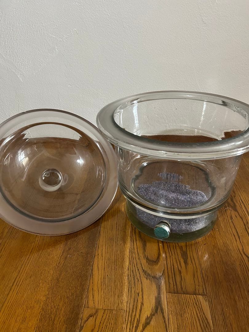 ガラス製デシケーター　キャニスター