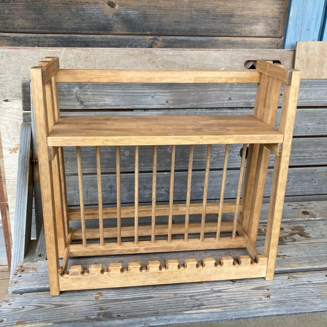 アメリカンカントリー家具　置き掛け両用　ディッシュラック