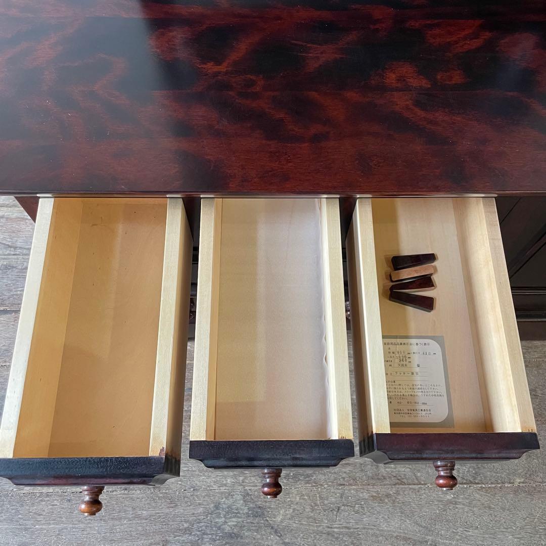 九州民芸家具 ミラードレッサー 化粧台 天然木 桜 アンティーク家具 和家具